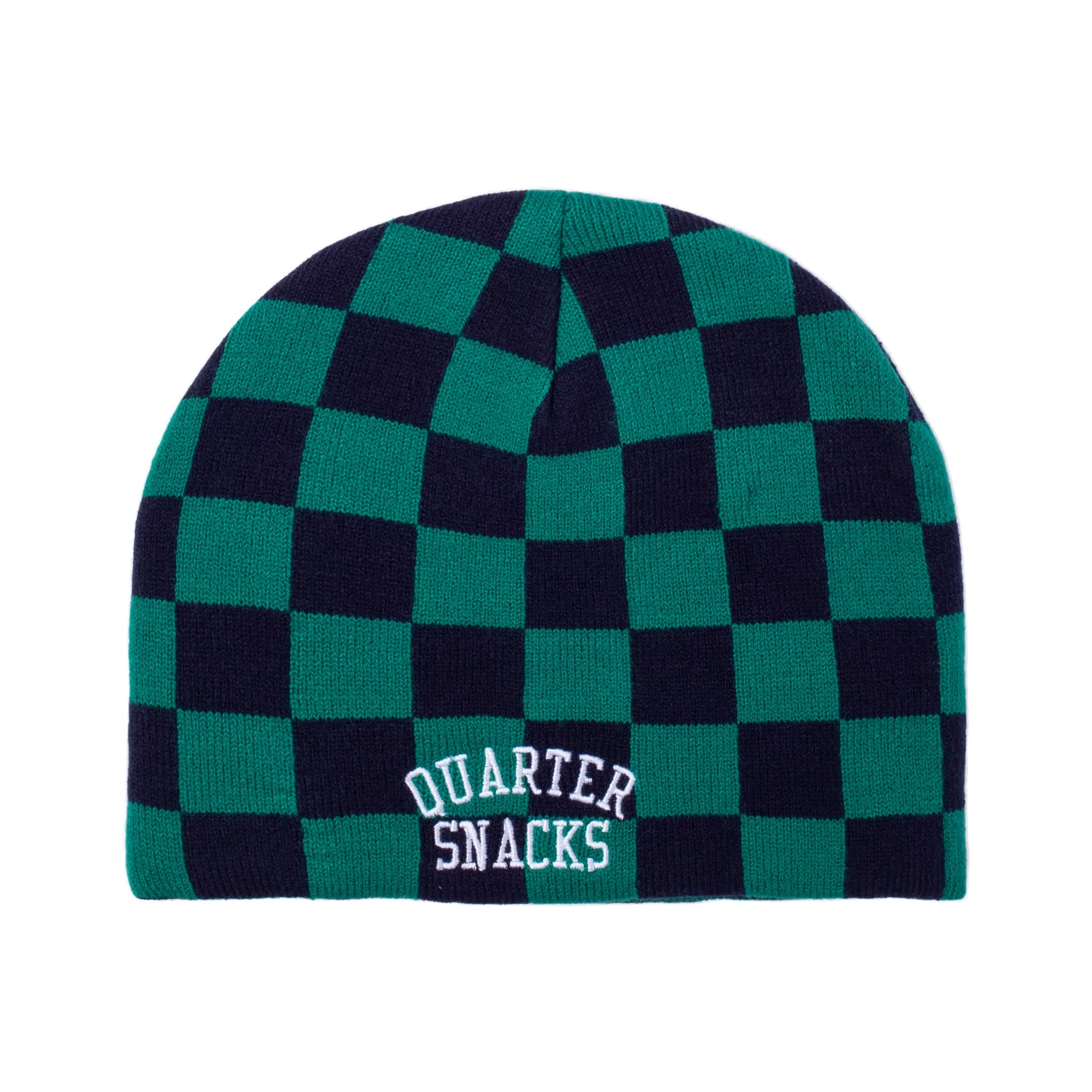 Quartersnacks Checkerboard Beanie Green/Blue