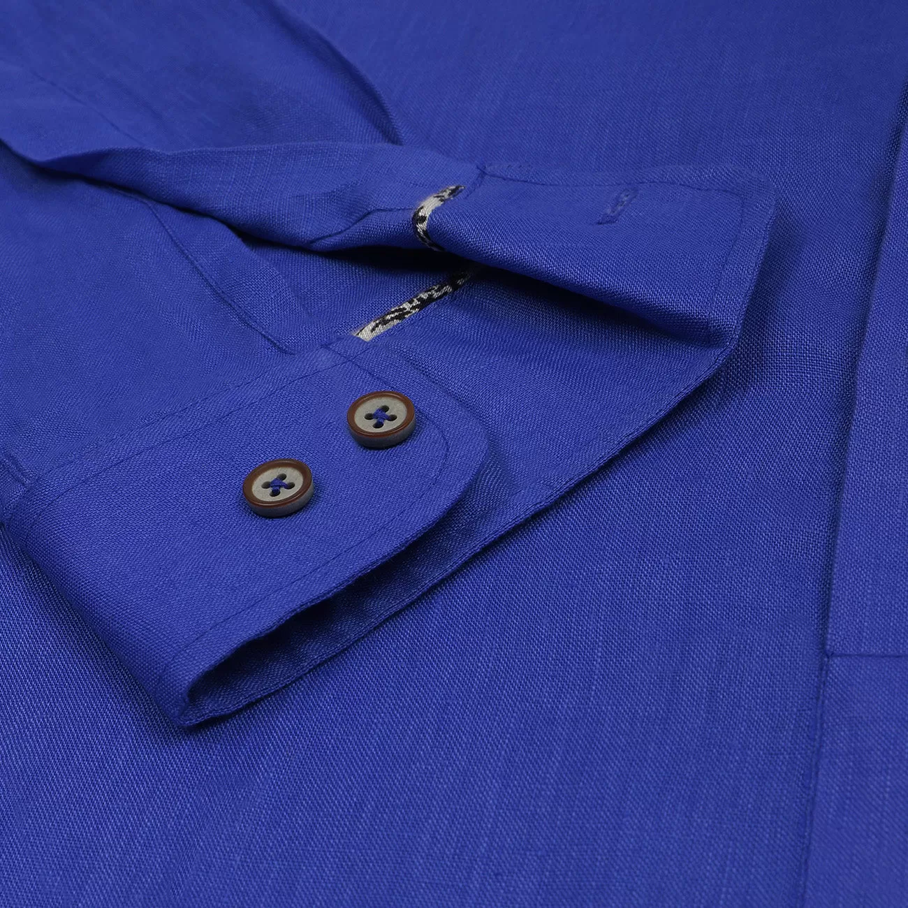 Royal Blue Pure Linen Full Sleeve Premium Kurta Shirt