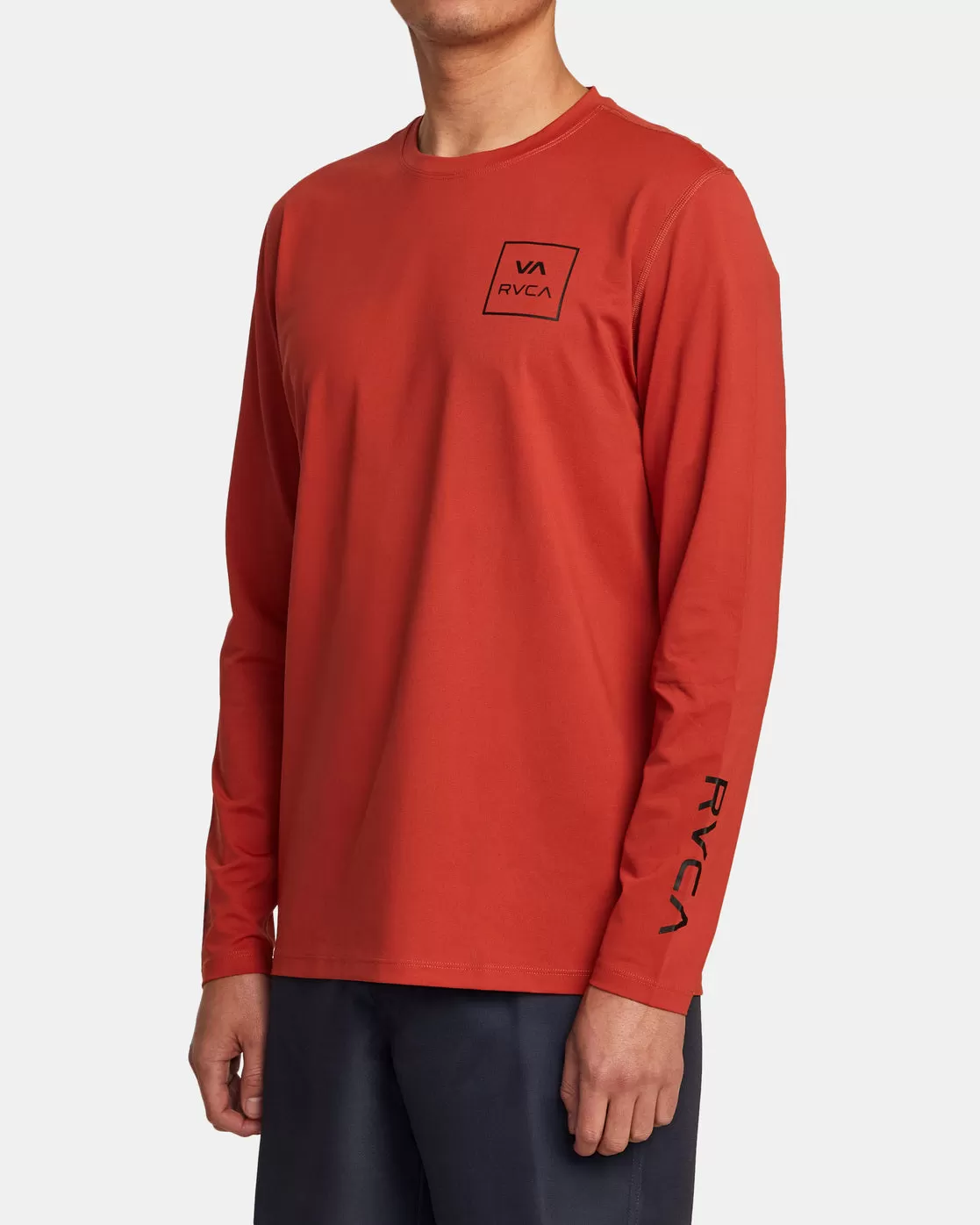 RVCA Long Sleeve Rashguard - Cinnabar