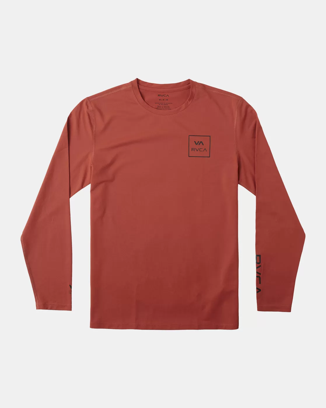 RVCA Long Sleeve Rashguard - Cinnabar