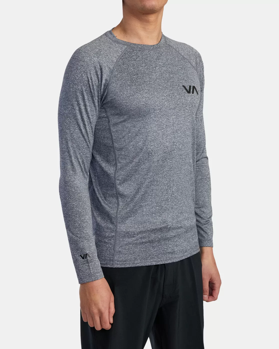 RVCA Long Sleeve Rashguard - Grey Heather