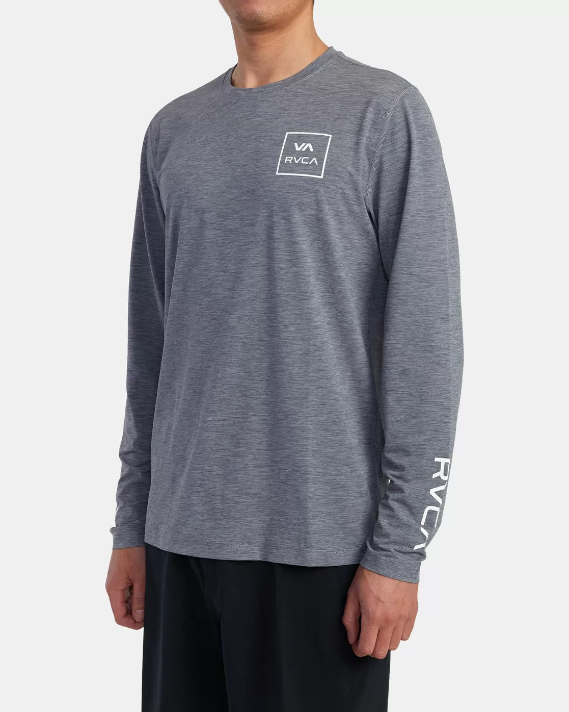 RVCA Long Sleeve Rashguard - Heather Grey