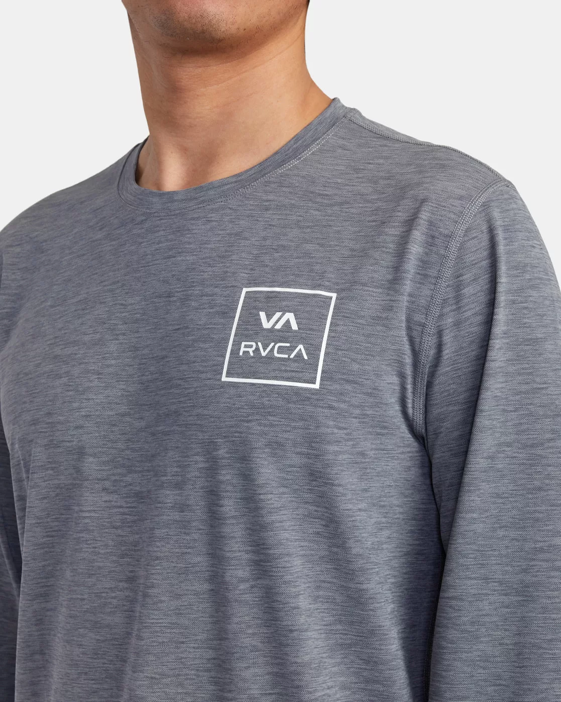 RVCA Long Sleeve Rashguard - Heather Grey