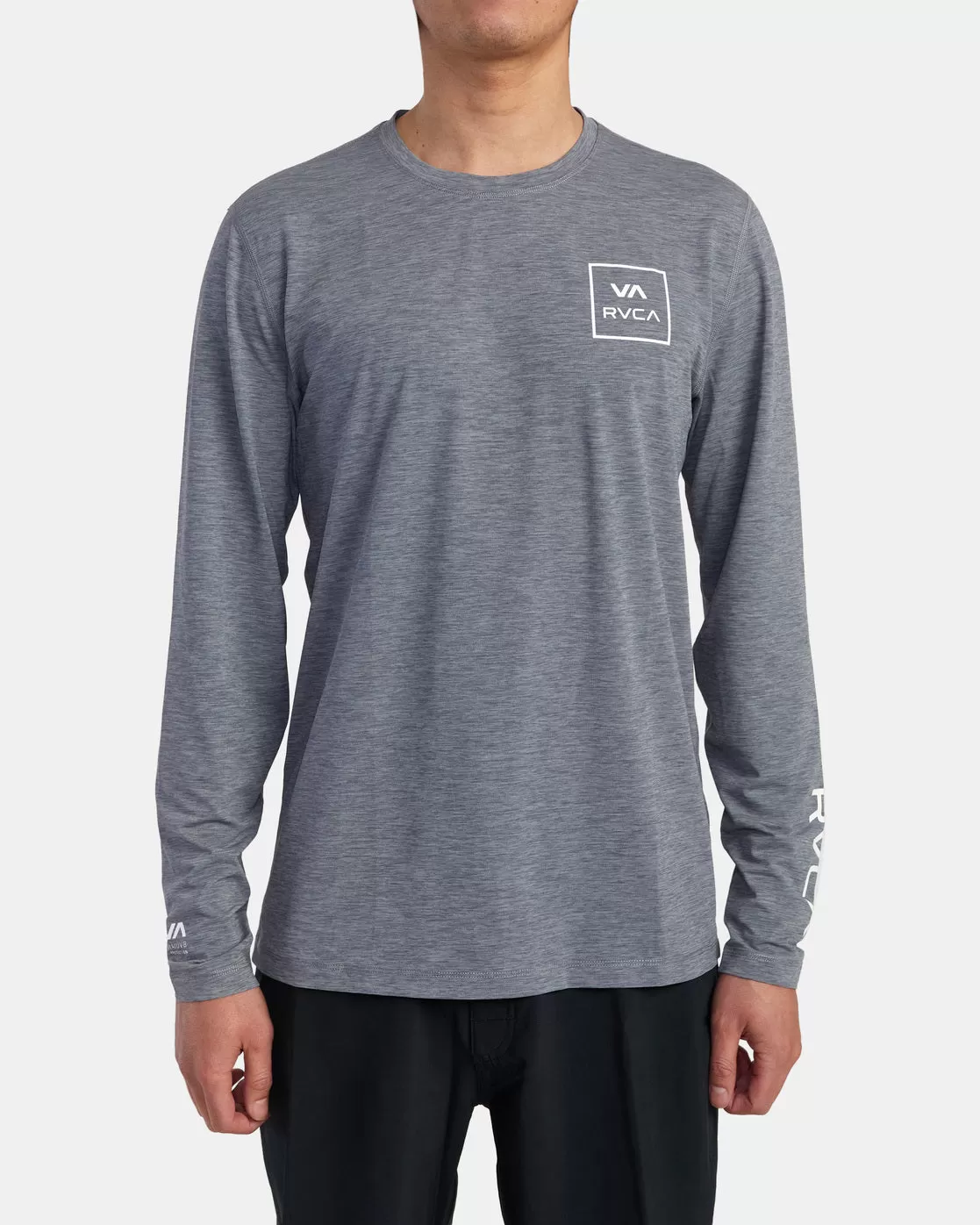 RVCA Long Sleeve Rashguard - Heather Grey