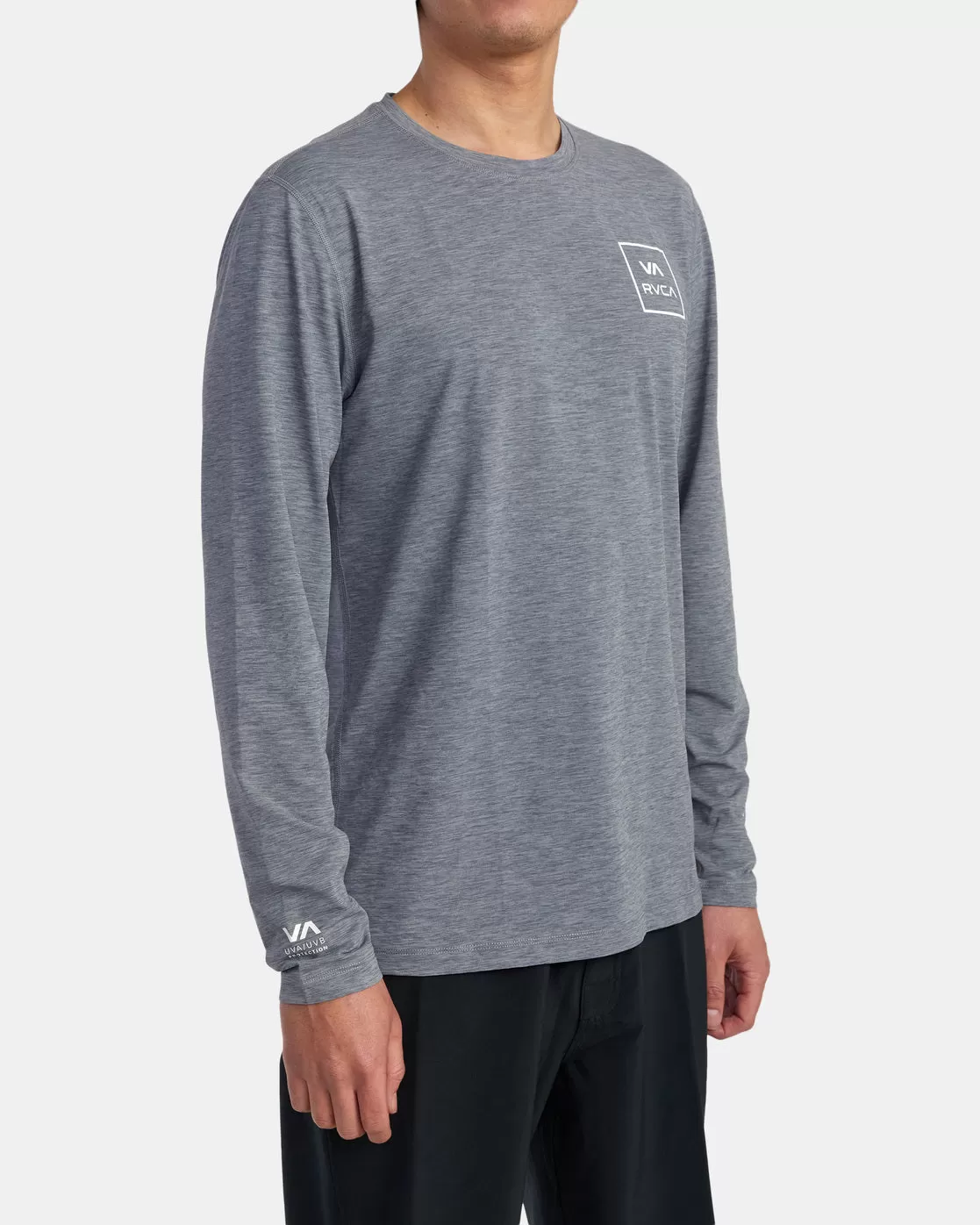 RVCA Long Sleeve Rashguard - Heather Grey