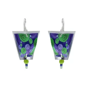 Singerman & Post Purple And Green Song Earrings