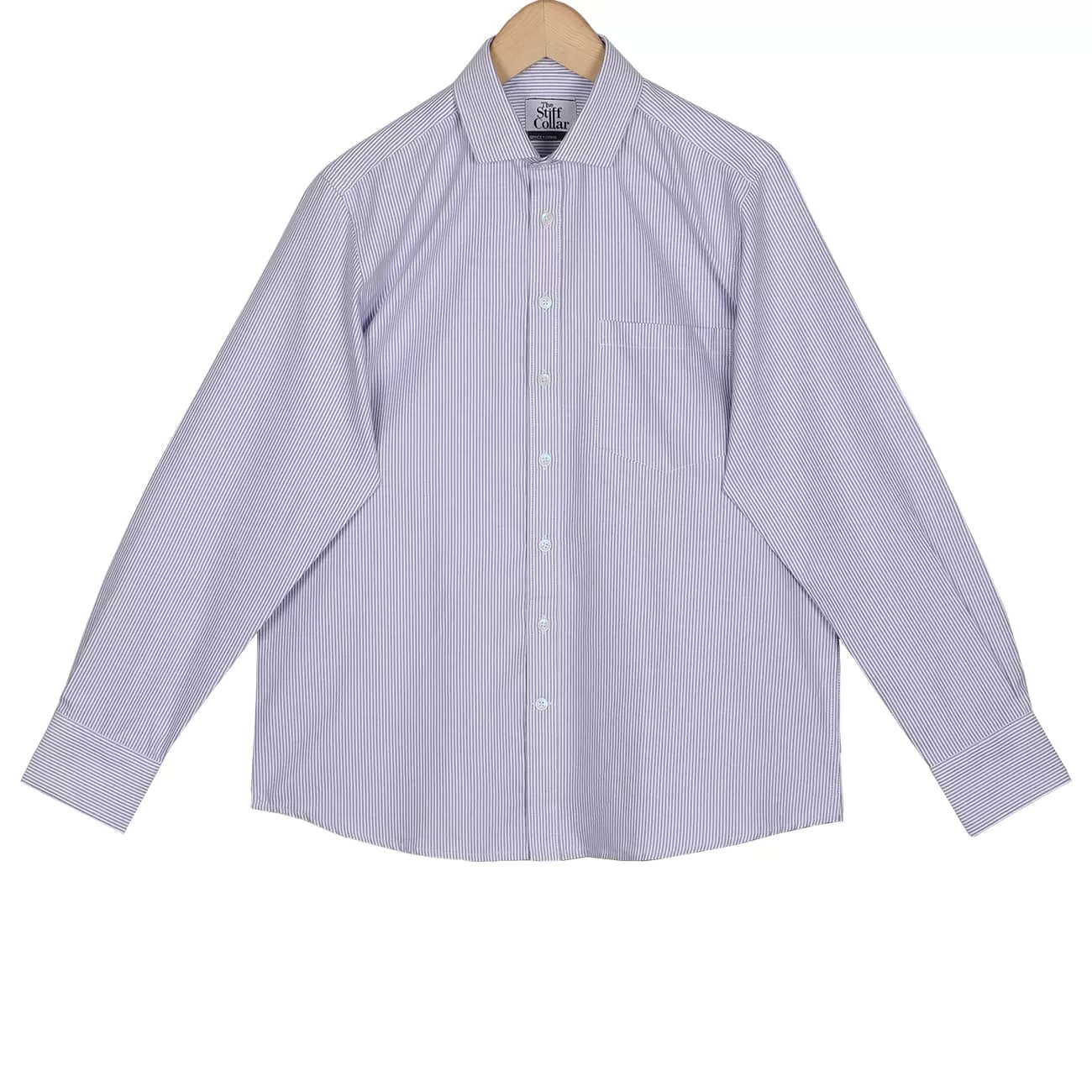 Sky Blue University Stripes Oxford Cotton Shirt