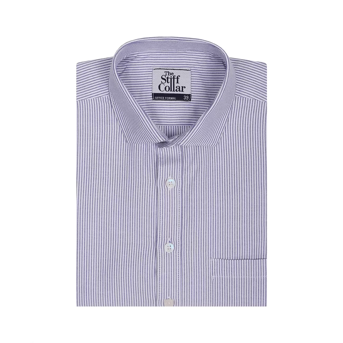 Sky Blue University Stripes Oxford Cotton Shirt