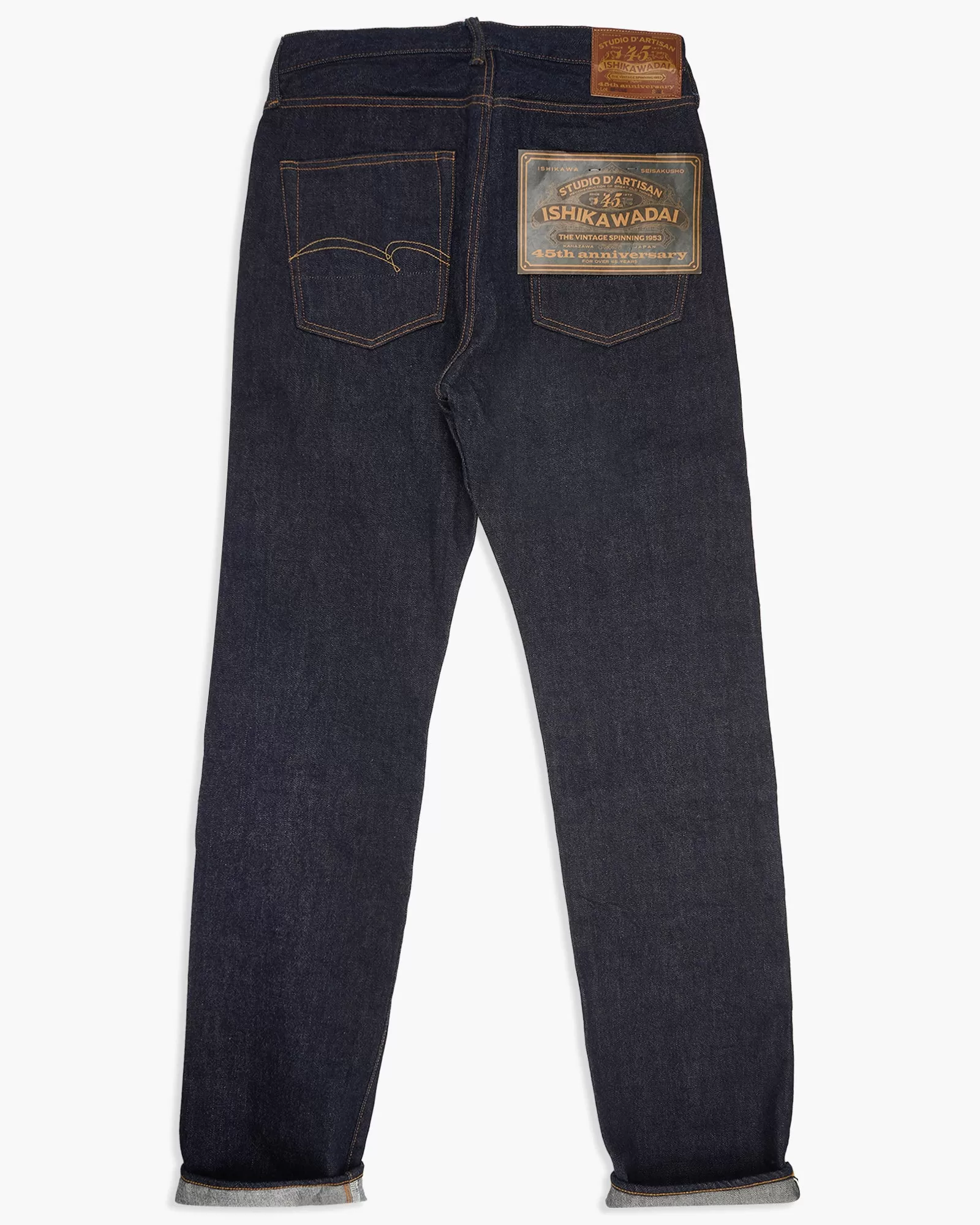 Studio D'Artisan SP-086 45th Anniversary 'Ishikawadai' 13oz Tapered Selvedge Mens Jeans - Indigo Onewash