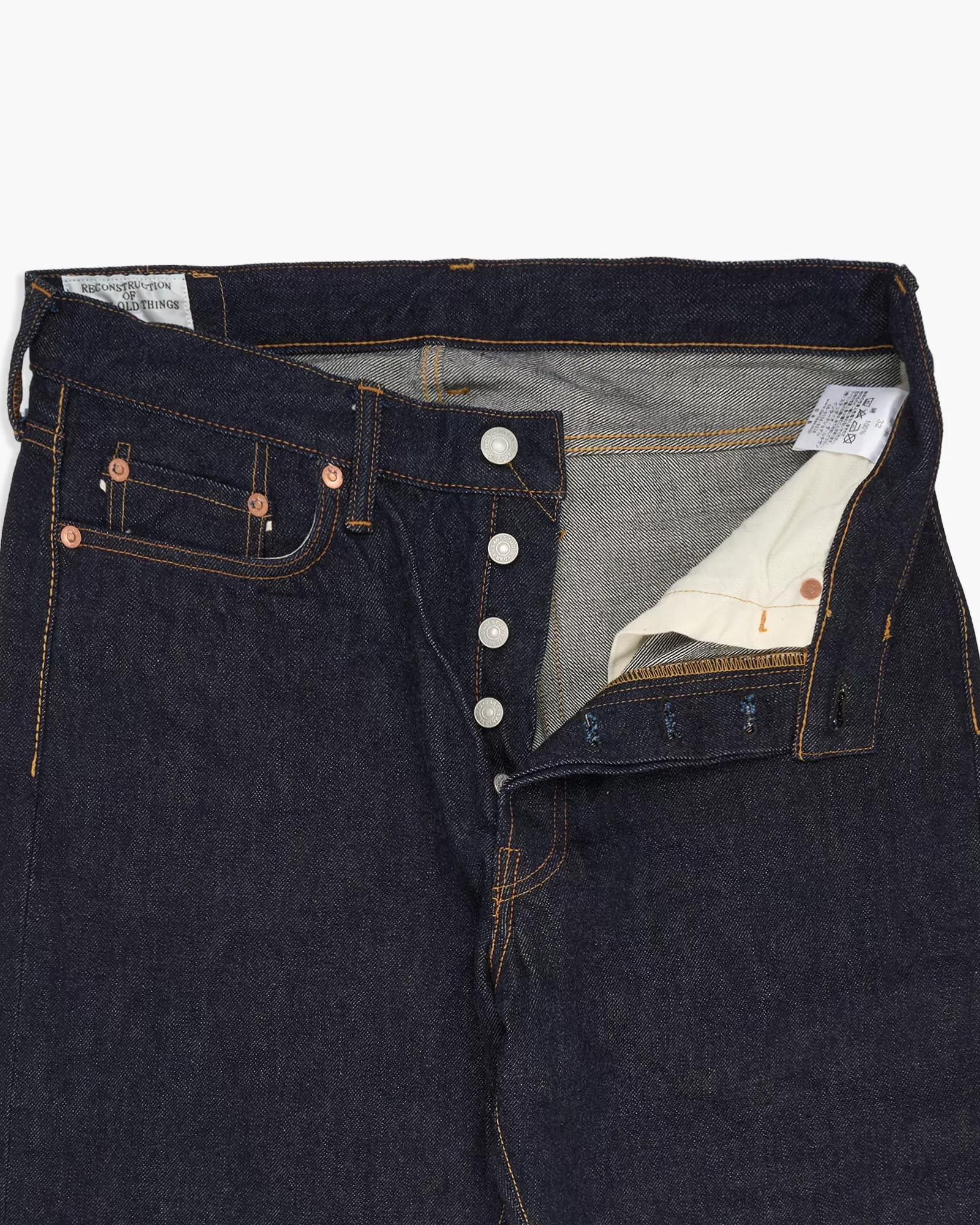 Studio D'Artisan SP-086 45th Anniversary 'Ishikawadai' 13oz Tapered Selvedge Mens Jeans - Indigo Onewash