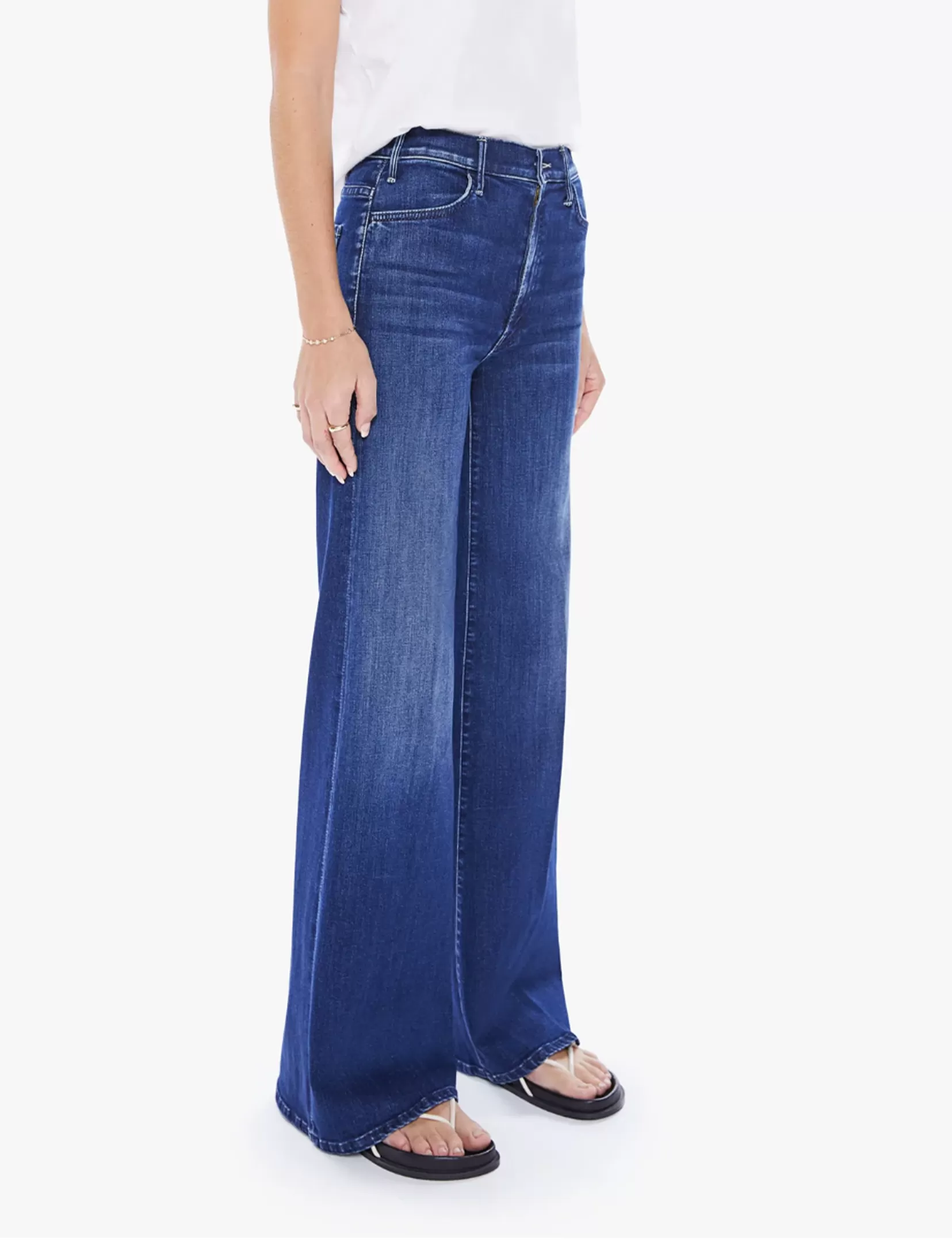 The Hustler Roller Sneak High Rise Wide Leg, Heirloom