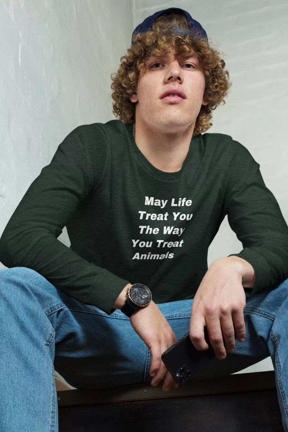 The Way You Treat Animals Unisex Long Sleeve Tee