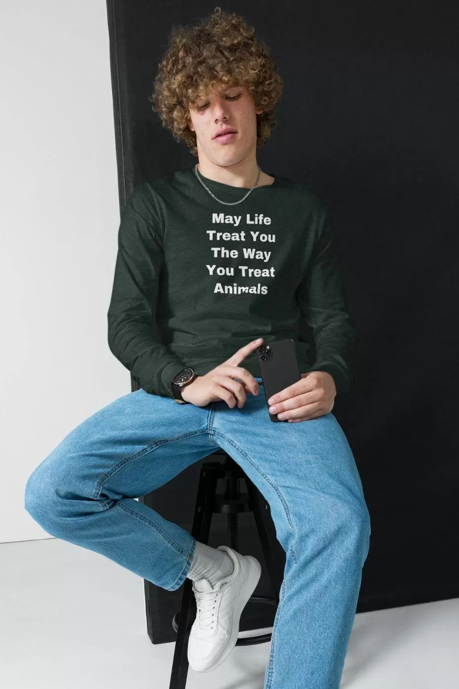 The Way You Treat Animals Unisex Long Sleeve Tee