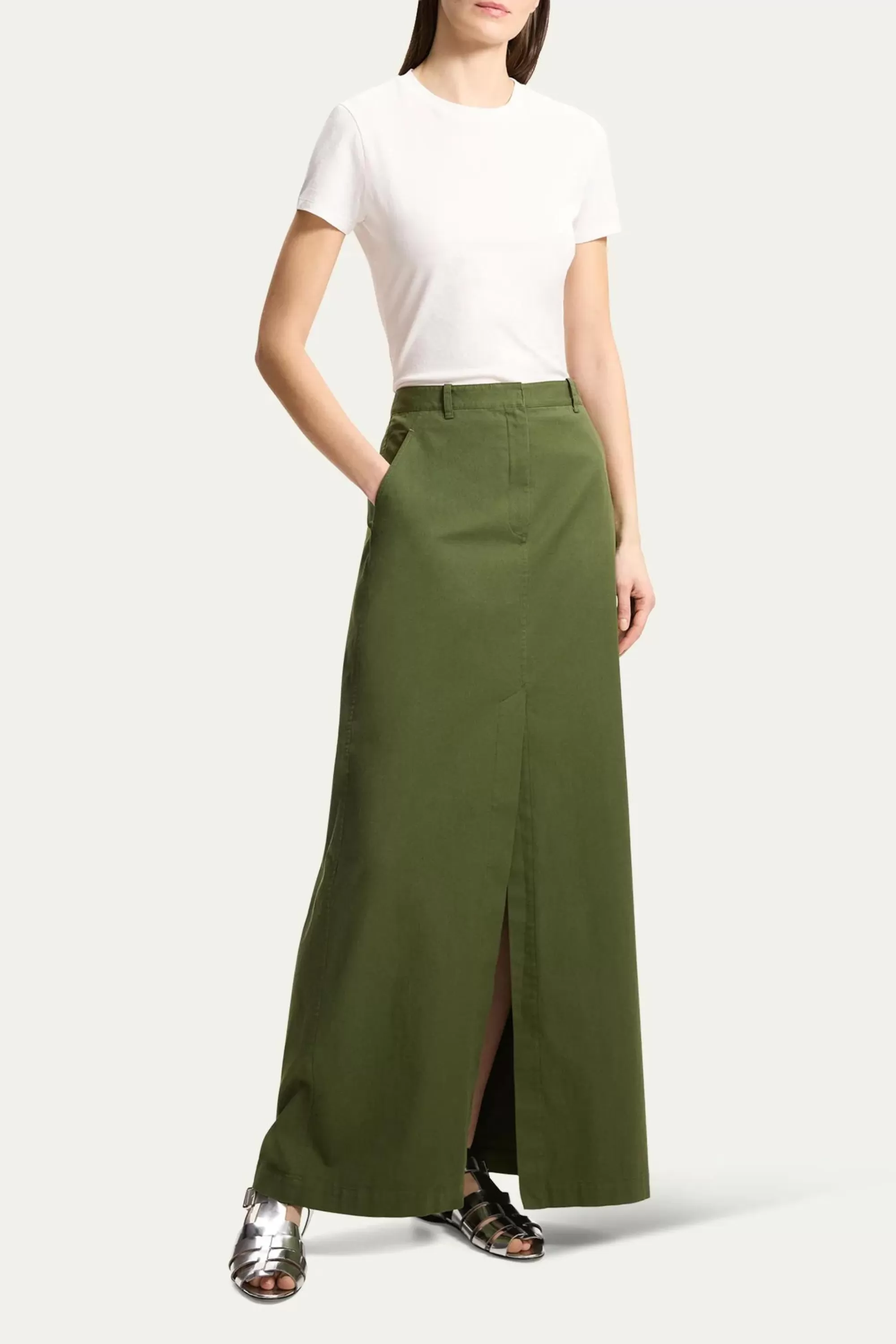 Theory Front Vent Maxi Skirt