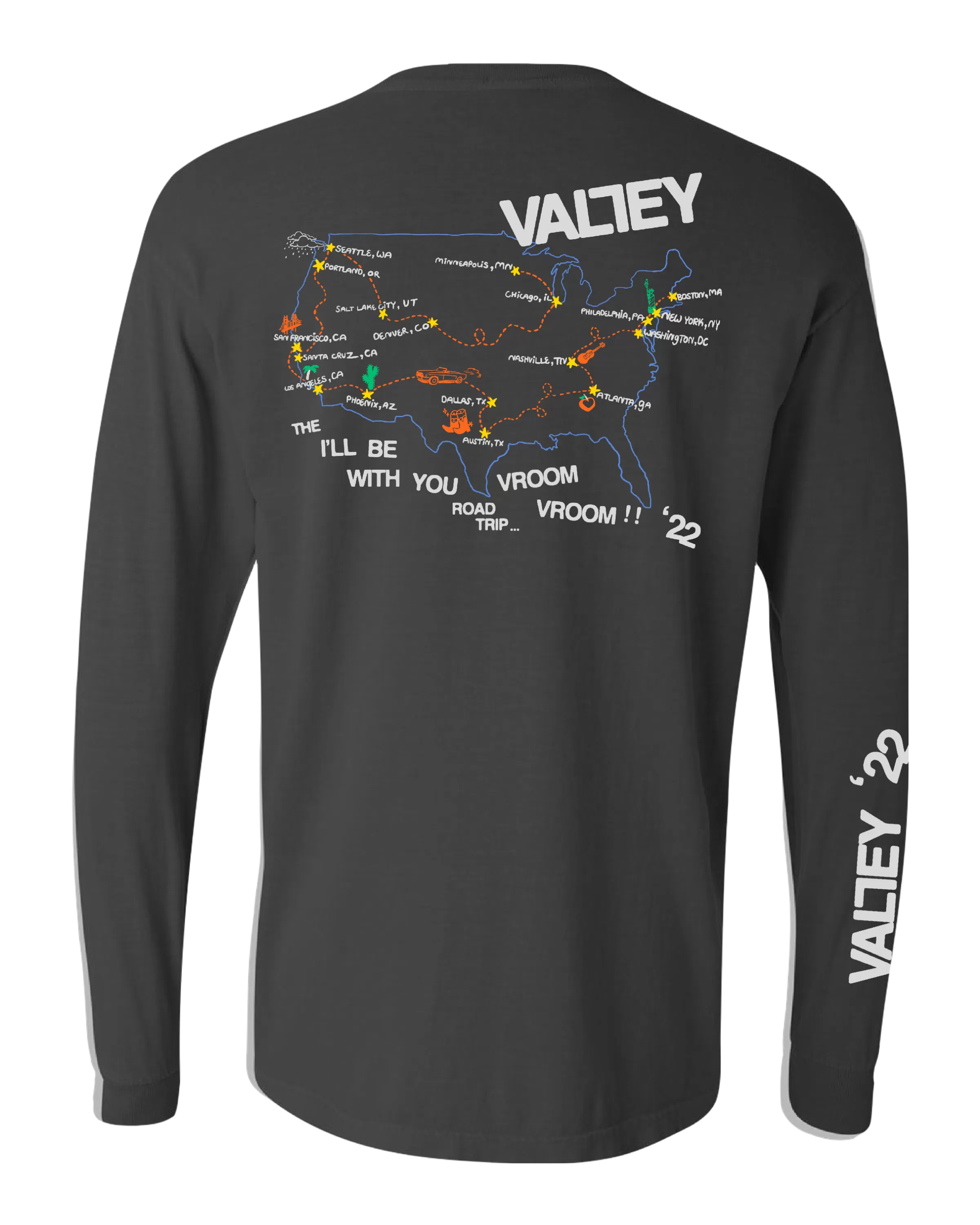 Valley 2022 Long Sleeve Tour Tee